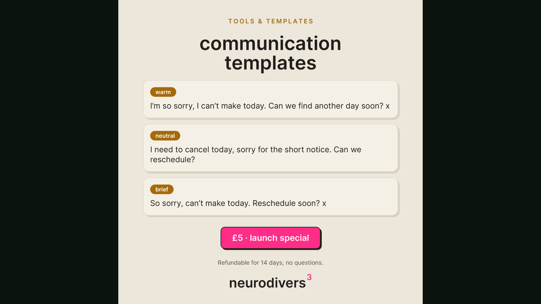 Communication Templates Bundle · product cover